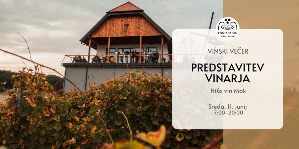 Vinski večer na fontani vin